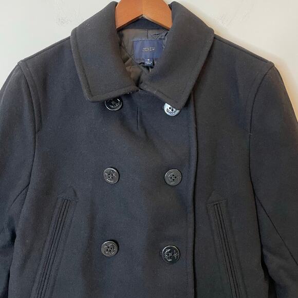 J.Crew Dock Peacoat Wool Blend PrimaLoft Insulated City Classic Office CB744 S - Picture 4 of 16